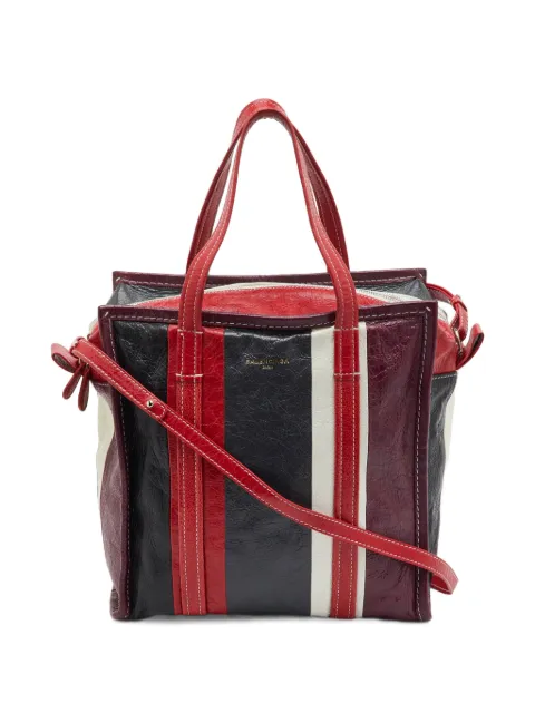 Balenciaga Pre-Owned 2004 Bazar striped tote bag Black 1393969