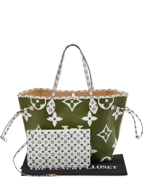 Louis Vuitton Pre-Owned Monogram Giant Neverfull tote bag Green 1406733
