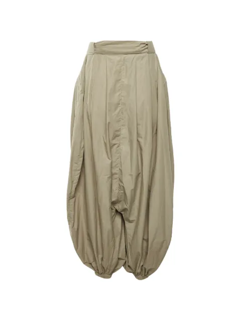 Balmain Pre-Owned Sargon draped trousers Neutrals 1406407