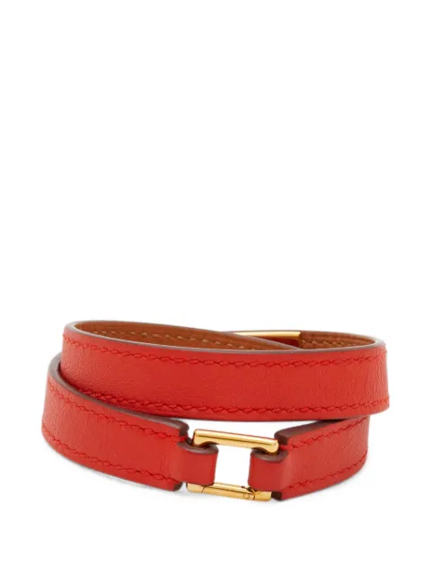 Hermès Pre-Owned Rivale Double Tour bracelet Gold 1403421