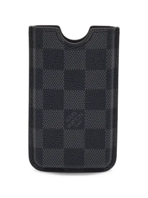 Louis Vuitton Pre-Owned Damier Graphite canvas phone case Black 1406337