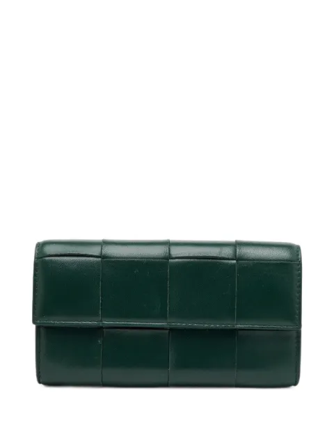 Bottega Veneta Pre-Owned Cassette Intrecciato wallet Green 1402551