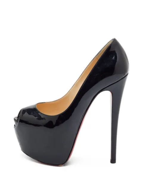 Christian Louboutin Pre-Owned Highness peep-toe platform pumps Black 1385392
