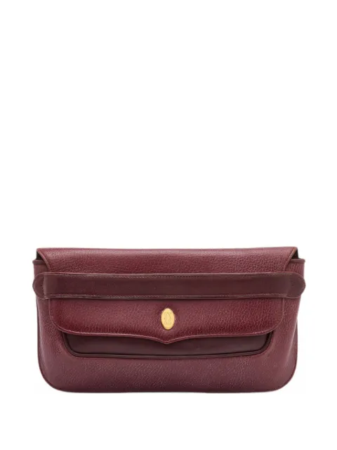 Cartier Must de Cartier grained leather clutch bag Red 1401199