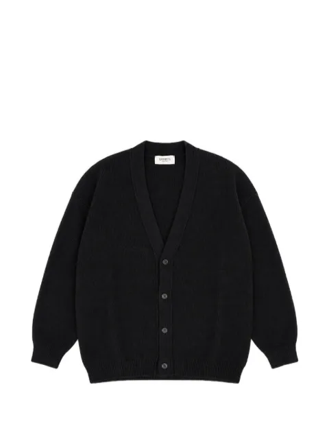 Laneus boxy-fit button-up cardigan Black F6LAMACA055