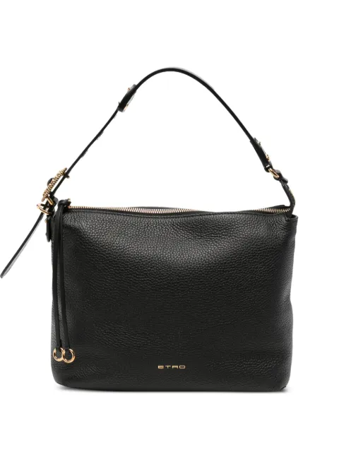 ETRO grainy leather shoulder bag Black WP1B0047AP12H