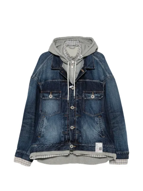 Maison MIHARA YASUHIRO layered-effect denim jacket Blue J17BL121