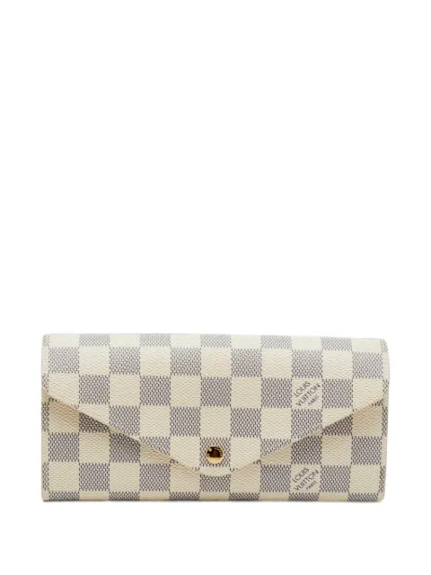 Louis Vuitton Pre-Owned 2012 Sarah Damier Azur wallet White 1394452