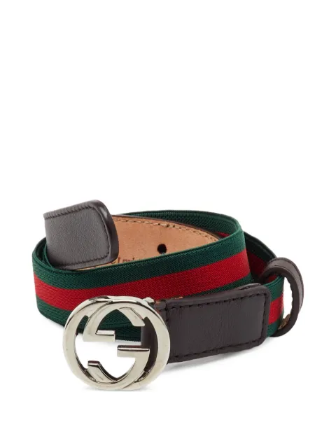 Gucci Pre-Owned Interlocking GG Web belt Brown 1402515