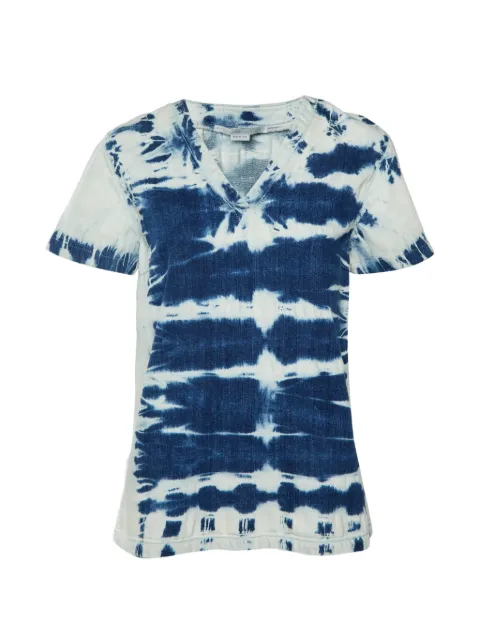 Stella McCartney Pre-Owned tie-dye V-neck top Blue 1405223