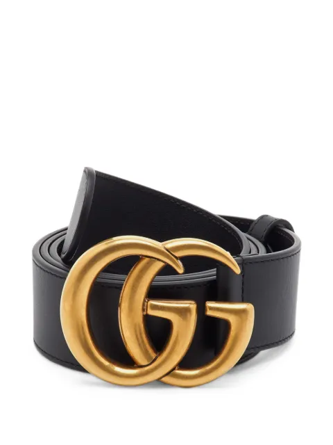 Gucci Pre-Owned GG Marmont Double G belt Black 1406437