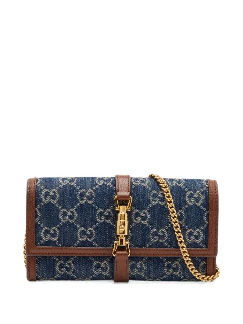 Gucci Pre-Owned Jackie 1961 GG cross body bag Blue 1386612