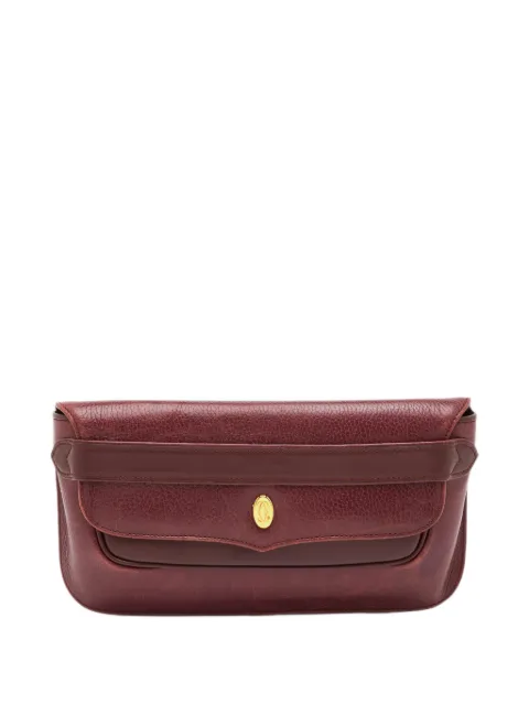 Cartier Must de Cartier flap clutch bag Red 1401833