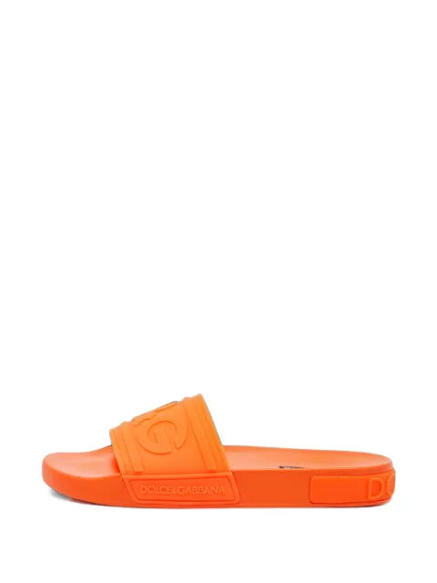 Dolce & Gabbana Pre-Owned logo-embossed sandals Orange 1163501