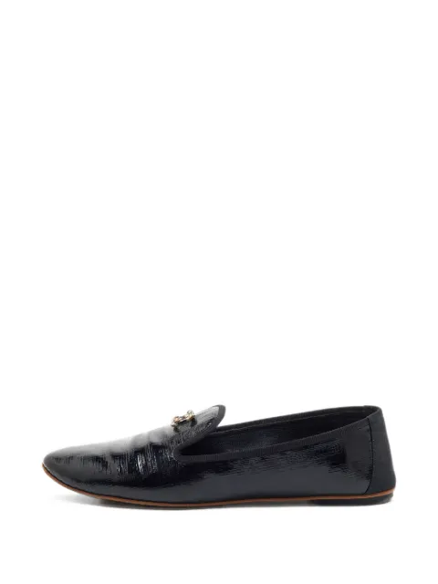 CHANEL Pre-Owned CC logo-plaque loafers Black 1402697