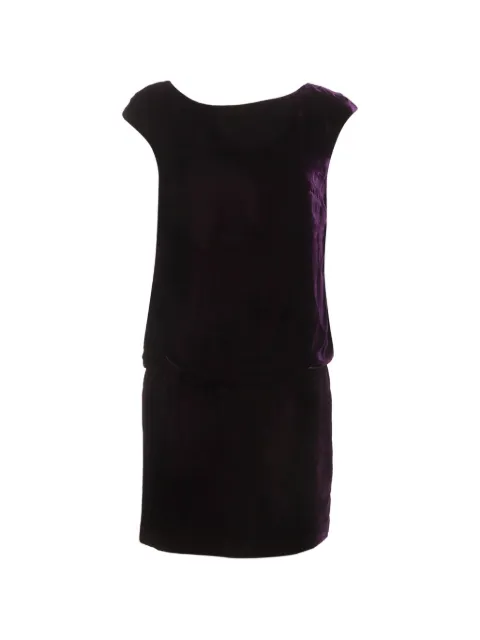 Ralph Lauren Vintage velvet sleeveless mini dress Purple 1404932