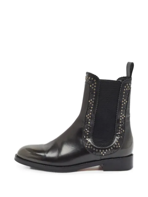 Aquazzura Skye studded combat boots Black 1389658