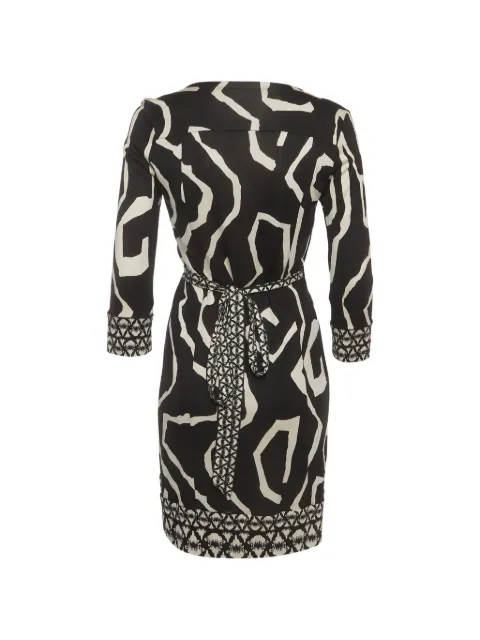 Diane Von Furstenberg Vintage Tallulah midi wrap dress Black 1405340