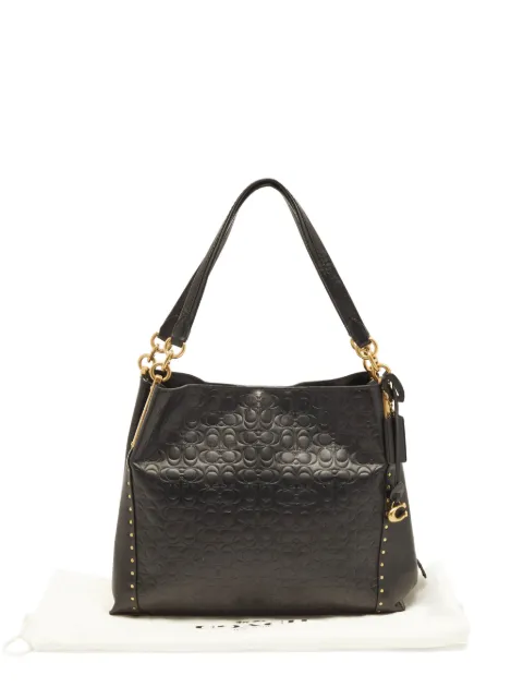 Coach Vintage Dalton studded shoulder bag Black 1400917