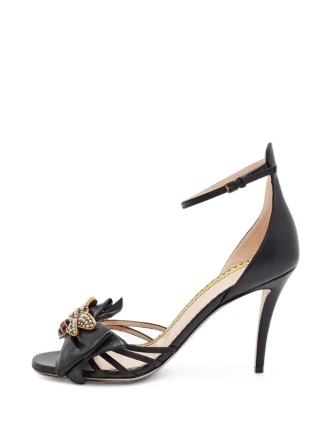 Gucci Pre-Owned Charlotte crystal-embellished sandals Black 1400928