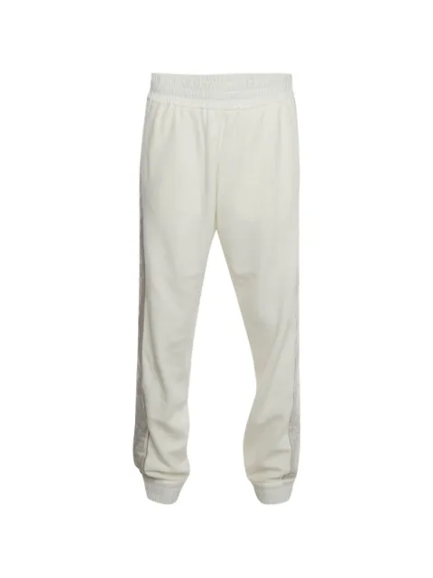 Fendi Pre-Owned terry side-stripe track pants White 1403649