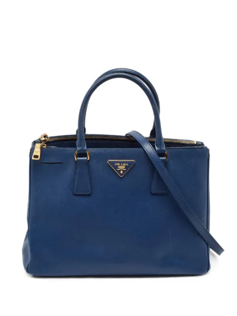 Prada Pre-Owned medium Galleria double-zip tote bag Blue 1406420