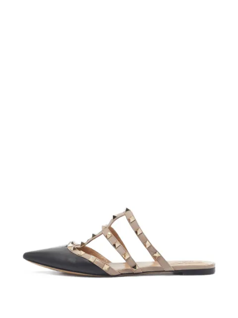 Valentino Garavani Pre-Owned Rockstud pointed-toe mules Black 1406110