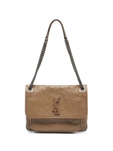 Saint Laurent Pre-Owned 2020 Niki matelassé shoulder bag Neutrals 1406735