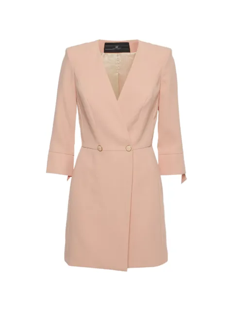 Elisabetta Franchi double-breasted crepe mini dress Pink 1404127