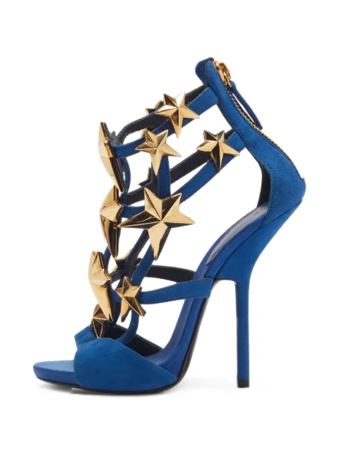 Giuseppe Zanotti Vintage star-embellished ankle-strap sandals Blue 1404340