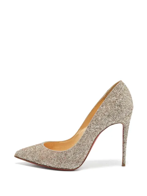 Christian Louboutin Pre-Owned Pigalle Follies glitter pumps Gold 1398603