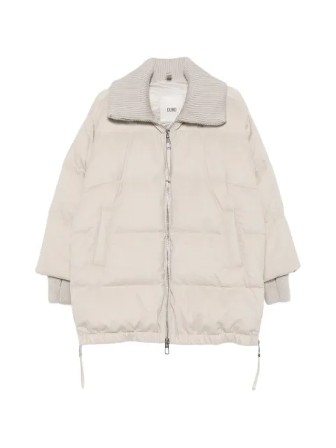 Duno quilted high-neck jacket Neutrals BLANCAPRATOMESTRE