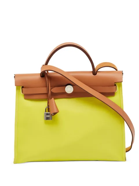 Hermès Pre-Owned 2023 31 Herbag Zip handbag Yellow 1404133