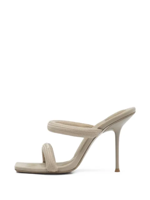Alexander Wang Julie padded webbing straps sandals Grey 1405731