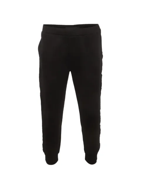 Prada Pre-Owned Re-Nylon side-striped track pants Black 1401704