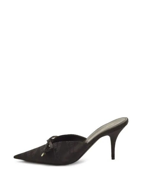 Balenciaga Pre-Owned Knife bow-detail mules Black 1405754