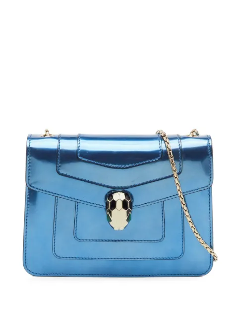 Bvlgari Pre-Owned Serpenti Forever leather shoulder bag Blue 1402745