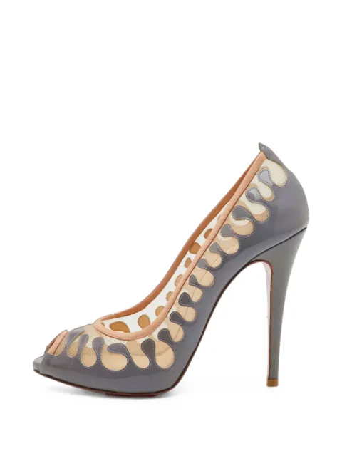 Christian Louboutin Pre-Owned Parsefal peep-toe sandals Grey 1403423