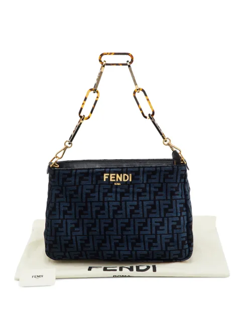 Fendi Pre-Owned 2022 O'Lock Zucca shoulder bag Blue 1400863