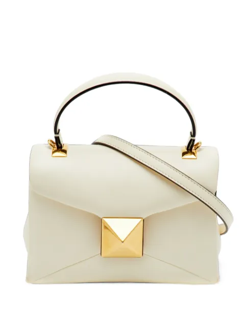 Valentino Garavani Pre-Owned Roman Stud top tote bag Neutrals 1401840