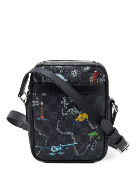 Louis Vuitton Pre-Owned 2019 Renaissance map Danube shoulder bag Black 1401260