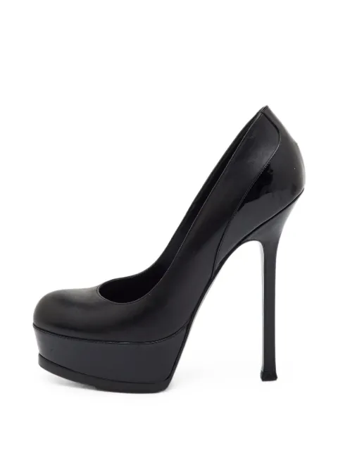 Saint Laurent Pre-Owned Tribute platform pumps Black 1403957