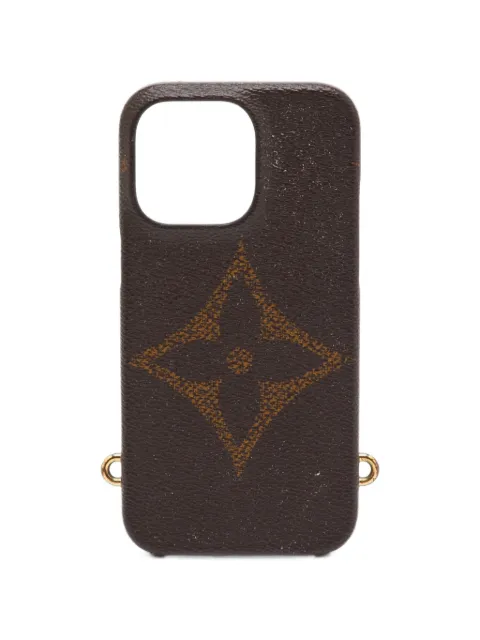 Louis Vuitton Pre-Owned Reverse Monogram Giant iPhone case Brown 1406390