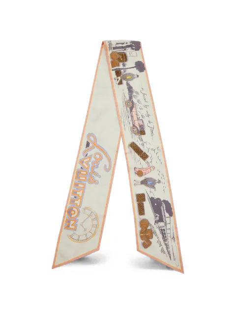 Louis Vuitton Pre-Owned Du Voyage en Auto bandeau scarf Neutrals 1401157