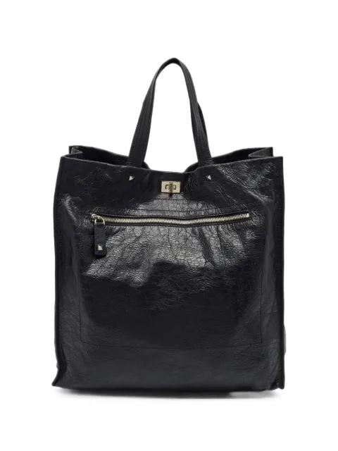 Valentino Garavani Pre-Owned Rockstud leather tote bag Black 1406483