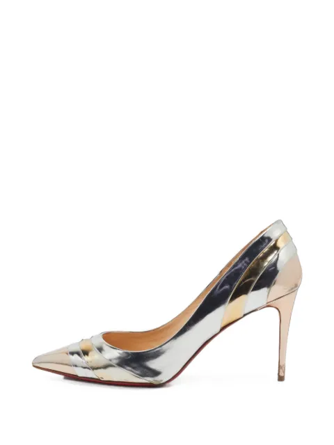 Christian Louboutin Pre-Owned Eklectica pointed-toe pumps Silver 1407281