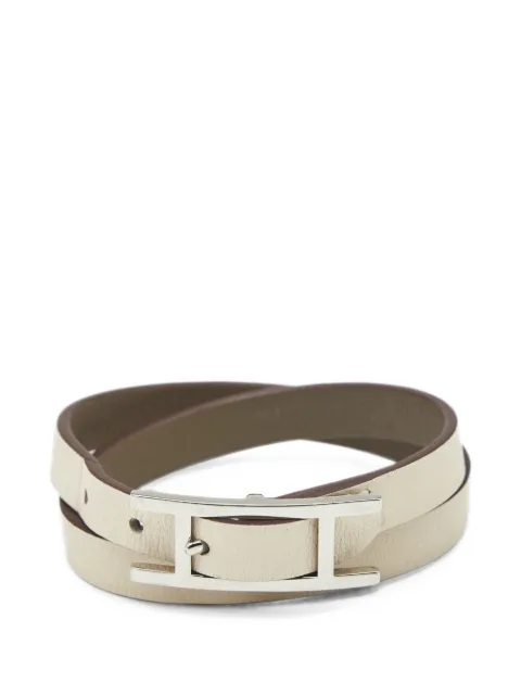 Hermès Pre-Owned Behapi Double Tour bracelet Neutrals 1394296