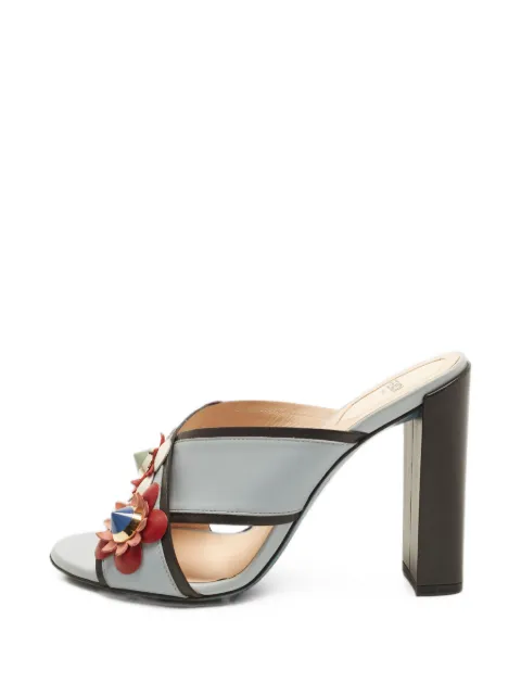 Fendi Pre-Owned Flowerland sandals Blue 1405366