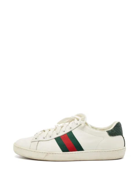 Gucci Pre-Owned Ace Web sneakers White 1406206