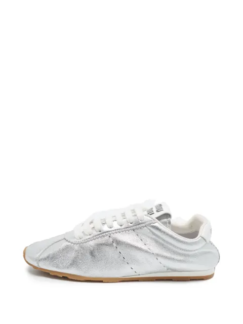 Miu Miu Pre-Owned Plume low-top sneakers Silver 1405595